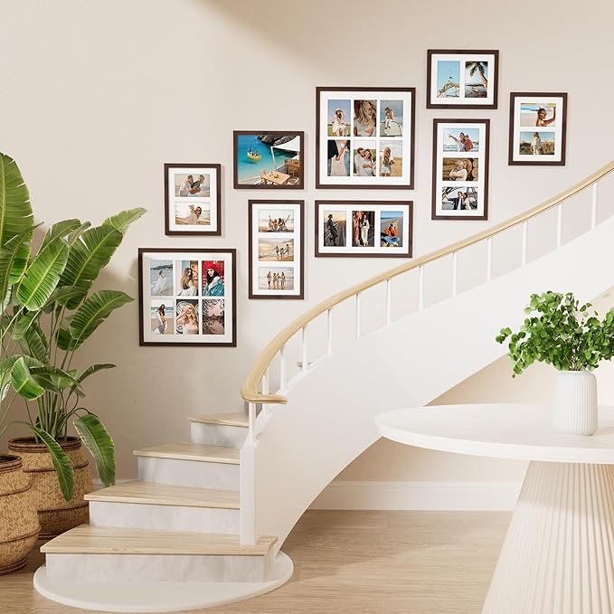 Vittanly 8x14 Picture Frames Collage, Displays 3Pcs 4x6 Pictures - Image 3