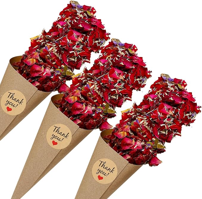 PATIKIL Dried Flower Confetti Cones by PATIKIL
