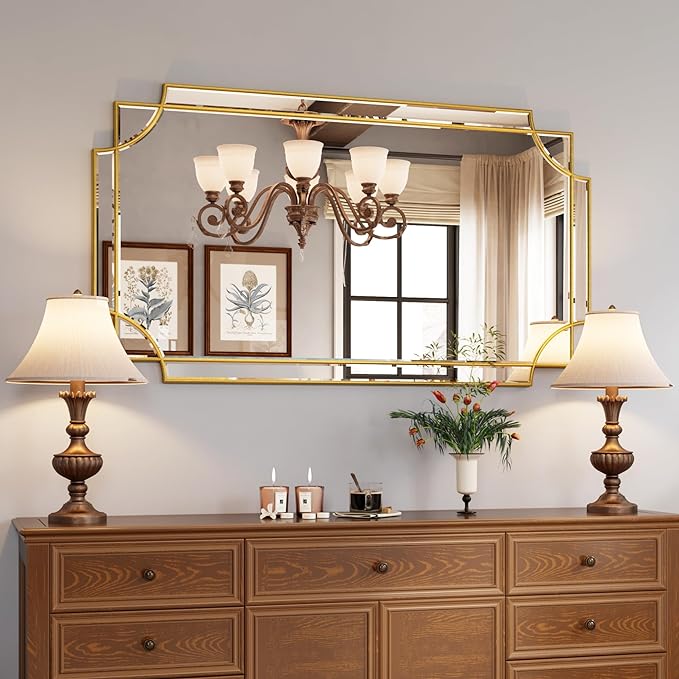 Kelly Miller 28"x50" Large Gold Mirror by KellyMiller