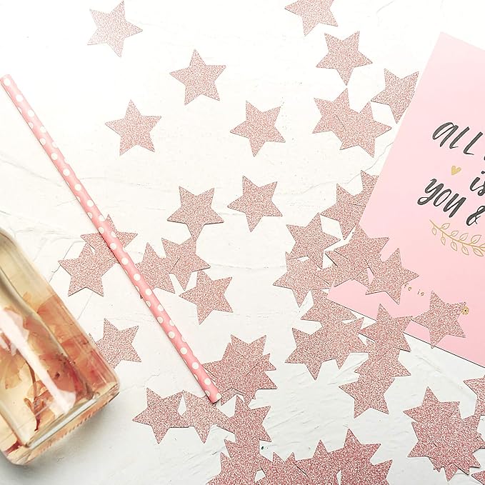 Glitter Star Confetti for Table Wedding Birthday Party Decoration, 1.2 inch in - Image 5