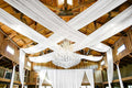 6-Panel White Ceiling Drapes by HNPSTBNO