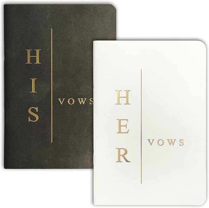 Wedding Vow Books His and Hers, Wedding Registry Gifts Ideas by MrMrsGifts