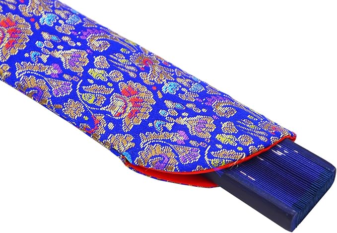 Amajiji 8.27" Hand Held Bamboo Silk Folding Fan Hand Fan, Chinese/Japanese - Image 8