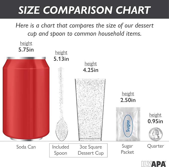 Ilyapa 3oz Plastic Dessert Cups - Image 5