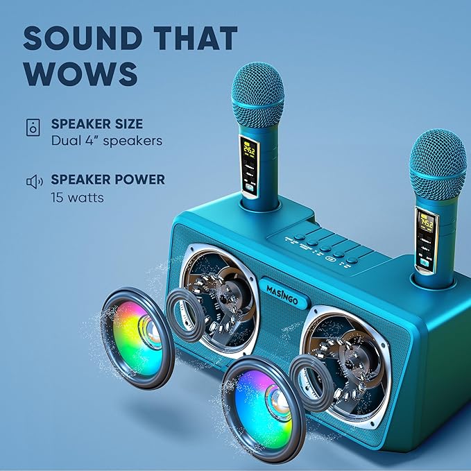 MASINGO Karaoke Machine for Adults and Kids - Image 5