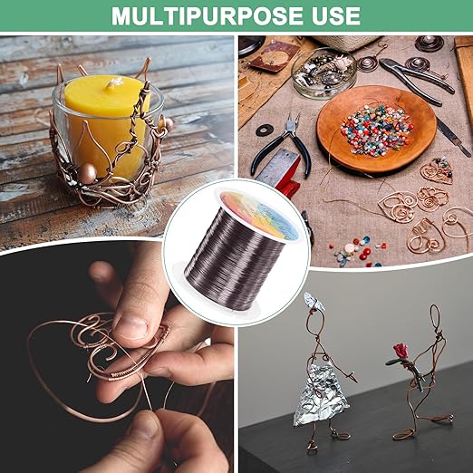 0.2mm Jewelry Wire, 32 Gauge 328FT Craft Wire Copper Beading Wire - Image 7