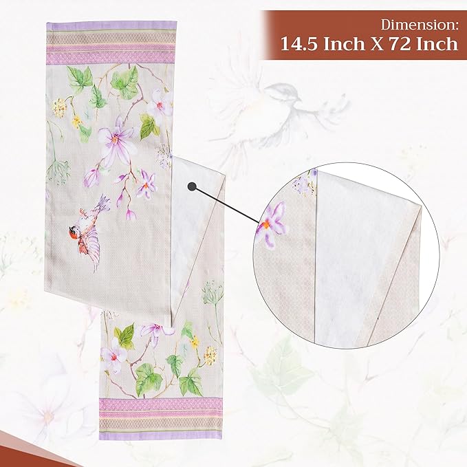 Maison d' Hermine Table Runner 100% Cotton Single Layer Table Runners 72 inches - Image 4