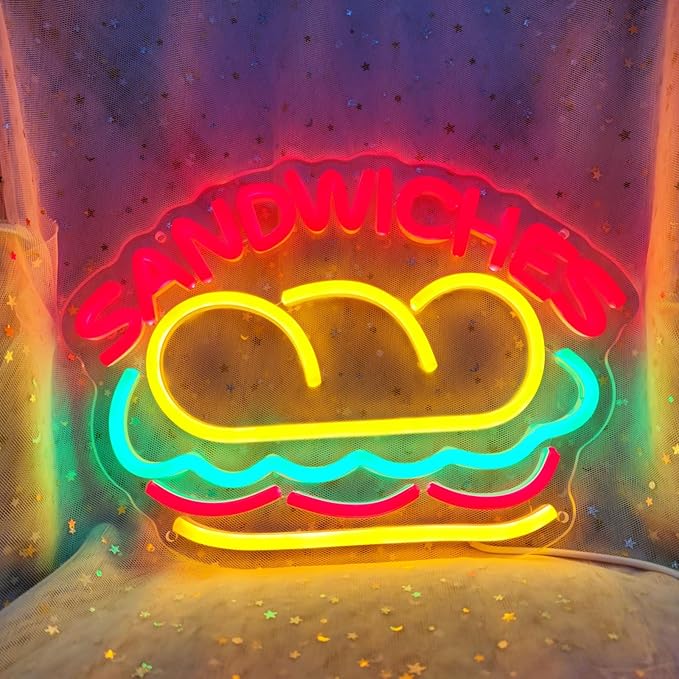 Sandwiches Neon Sign Sandwich Sign Food Neon Signs - Image 6