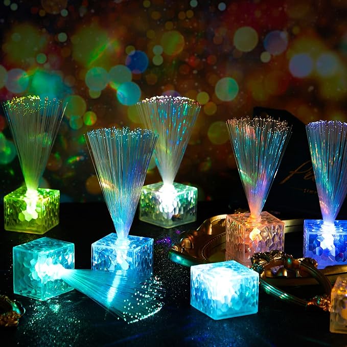 Amylove 30 Pcs Mini Fiber Optic Lamps Bulk Small LED Light up Table Centerpieces - Image 3