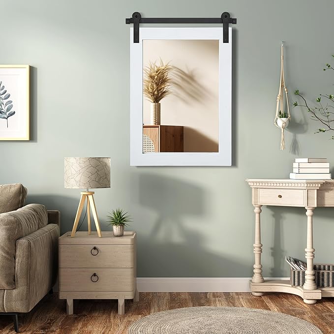 COGOOD Farmhouse Barn Door Mirror - Image 3