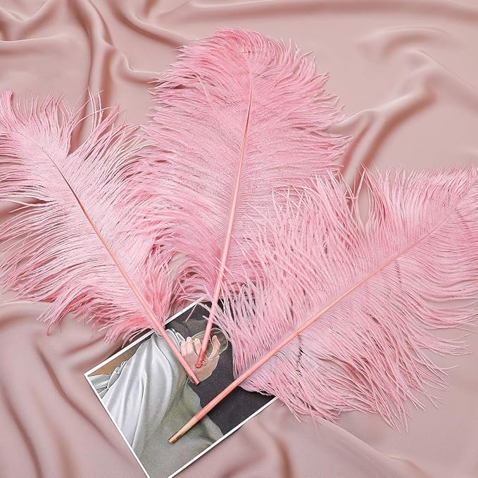Ballinger Lotus Pink Ostrich Feathers - Image 9