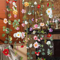 XunYee 6 Pcs 35.4 ft Flower Garlands Hanging Wildflower Backdrop Decoration by XunYee