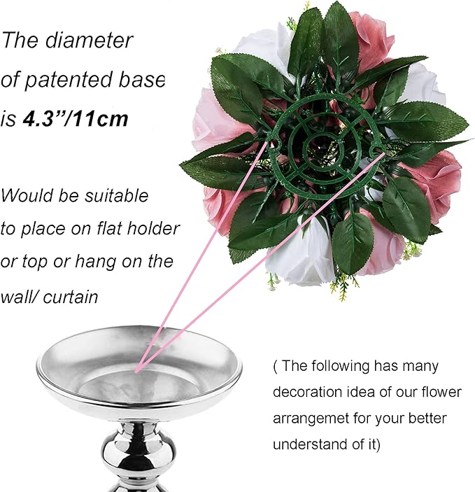 BLOSMON Dusty Rose Flowers Centerpieces: 6 Pcs Pink Roses Artificial Flowers - Image 5