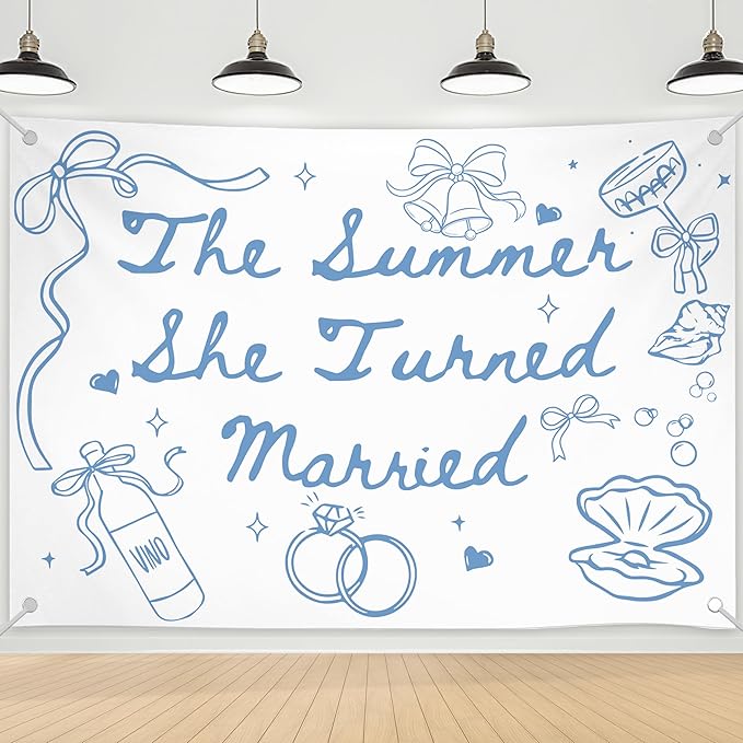 The Summer She Turned Married Backdrop by Hzbcxs