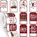 Zonon 720 Pieces Self Adhesive Christmas Gift Tag Xmas Kraft Name Tags Natural by Zonon