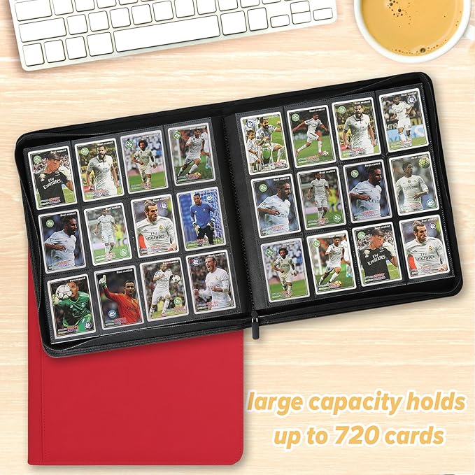 Trading Card Binder 12 Pocket, 720 Pockets Card Binders, Card Collection Binder - Image 4