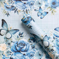 WRAPAHOLIC Kraft Floral Wrapping Paper by WRAPAHOLIC