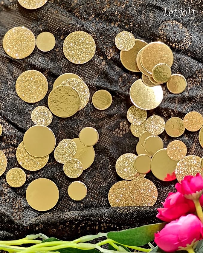 Golden Confetti Glitter Scatter Table Decoration Surprise Paper Craft Birthday - Image 4