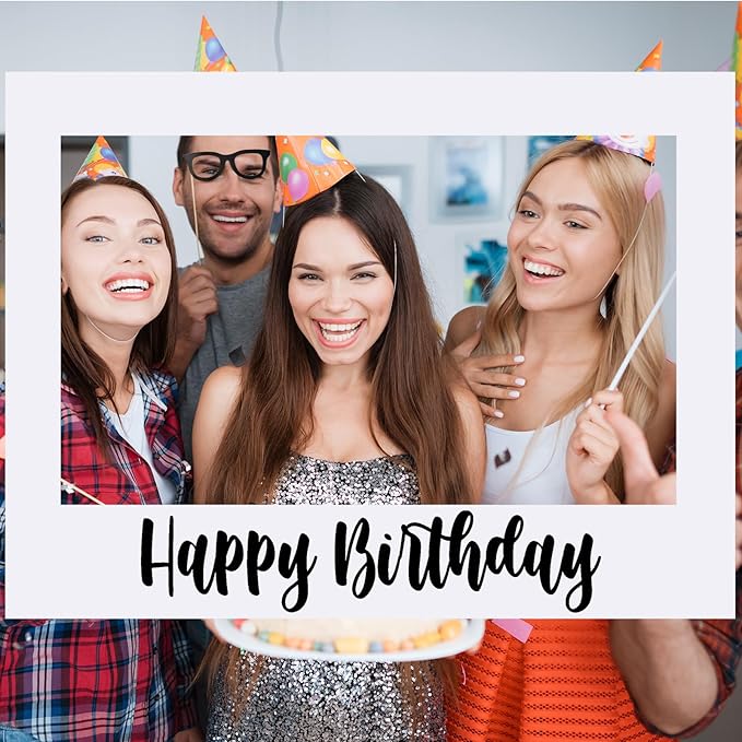 32 x 24 Inch Large Photo Booth Props Picture Frame Happy Birthday Party Frame - Image 6