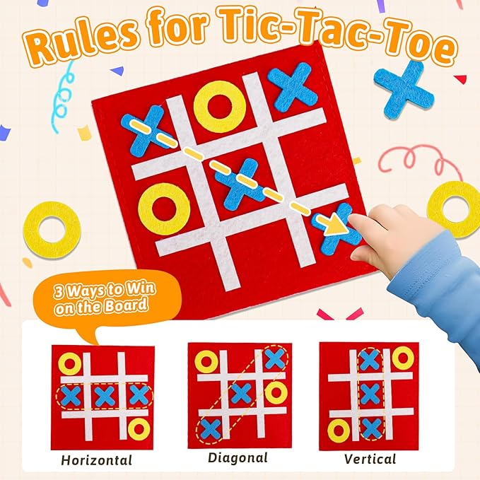 24PCS Tic Tac Toe Strategic Board Game - Image 2