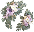 Faux Flower Swag Set of 2 for Wedding Welcome Signs Floral Swag Wedding by Piklado