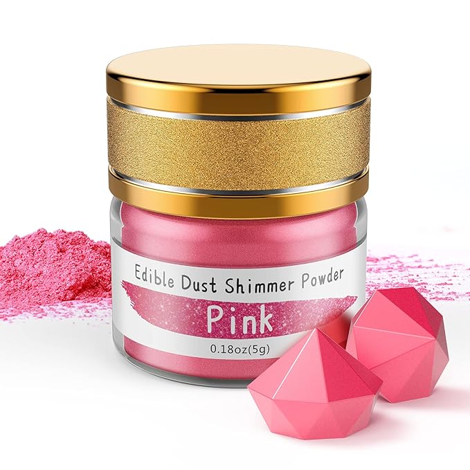 Jelife Pink Edible Luster Dust for Drinks by OrderNowfromJelife
