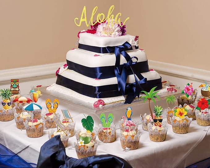 54 Pcs Cupcake Toppers and Cake Decorations - Image 7