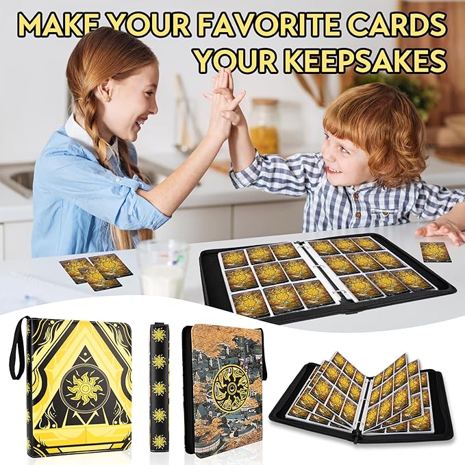 9 Pocket Card Binder for MTG/YGO/PTCG/Game Cards, Holds 900 Cards, Premium Card - Image 5