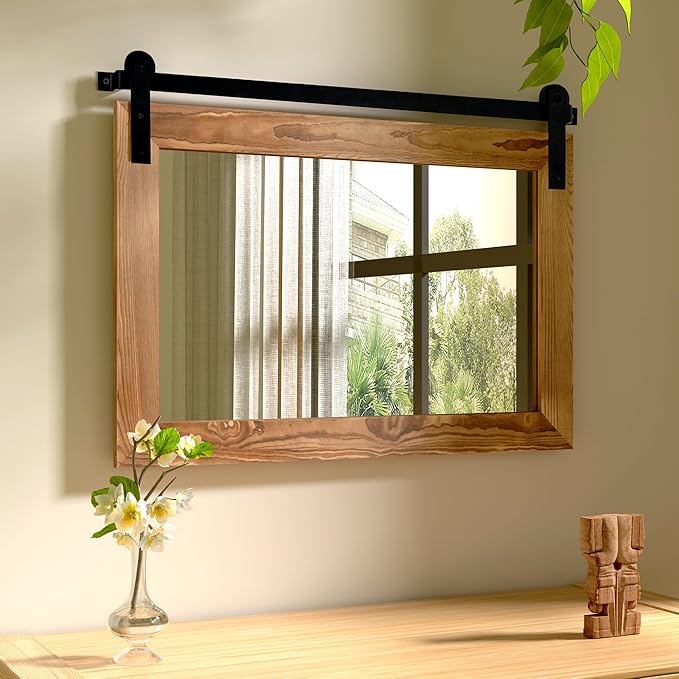 COGOOD Farmhouse Barn Door Mirror by COGOOD