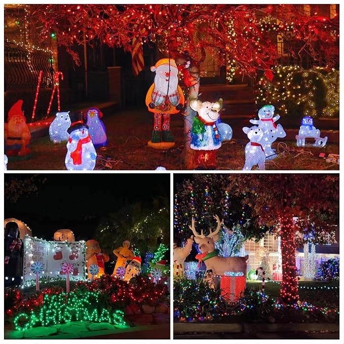 YEGUO 66ft 200 LED Red Halloween Lights Outdoor Waterproof, 8 Modes Twinkle - Image 9