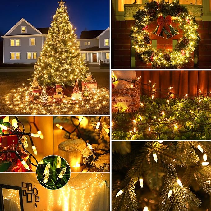 Tcamp 33ft 100LED Battery Operated Christmas Lights Outdoor Indoor, Battery - Image 4