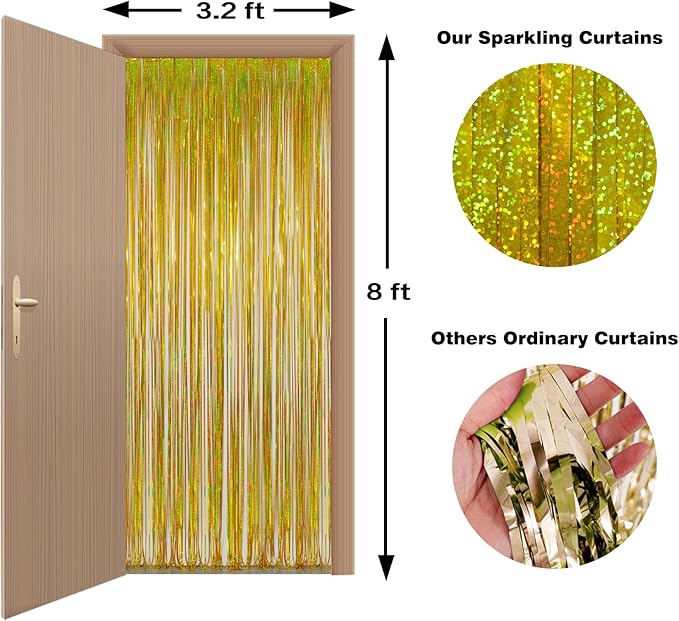 Foil Fringe Curtains Happy Retirement Decorations - Image 6