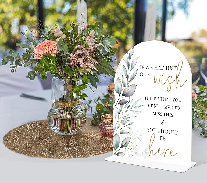 Acrylic Wedding Signs, Memorial Table Sign - Image 4