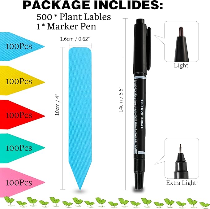 Plant Labels 500Pcs 4 Inch Plastic Plant Name Tags - Image 2