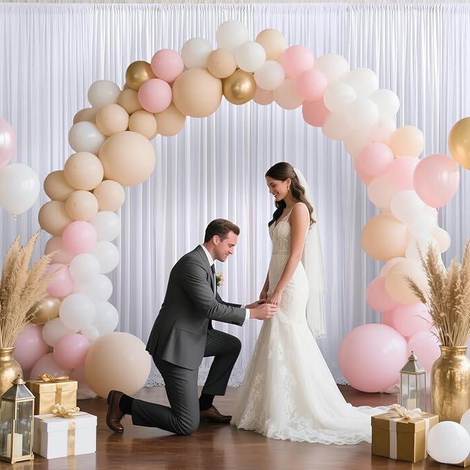 30x10ft Backdrop Curtains for Parties, 6 Panels 5x10ft Photography Backdrop - Image 4