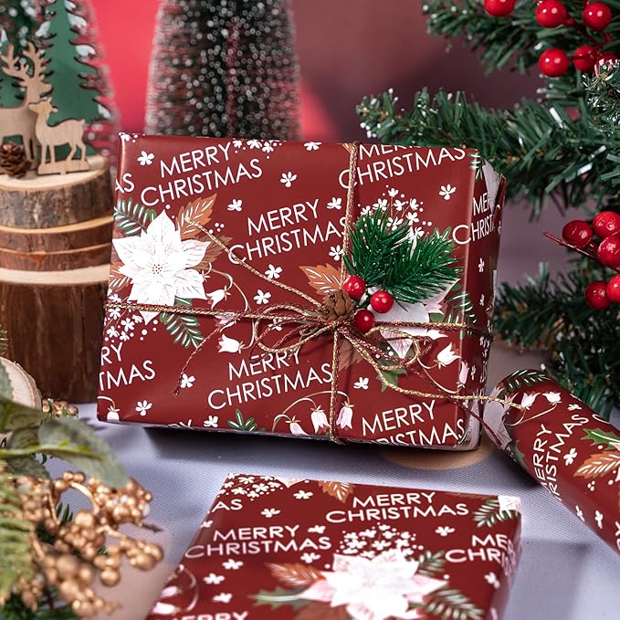 LeZakaa Christmas Wrapping Paper Roll - Image 7