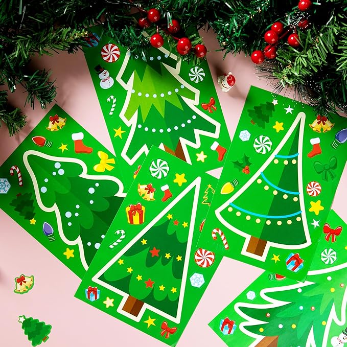 JOYIN 24 Pcs Christmas Tree Stickers, Make Your Own Christmas Tree Green - Image 5