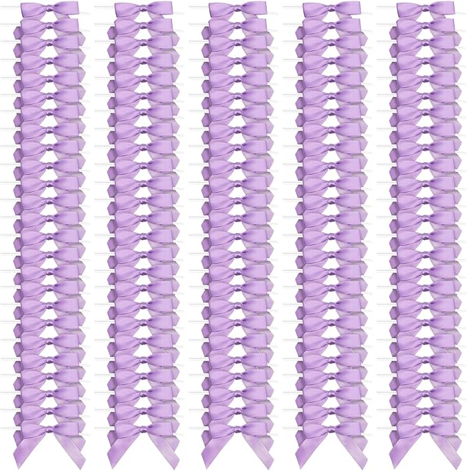 Bright Creations 100 Pack Purple Twist Tie Bows by BrightCreations
