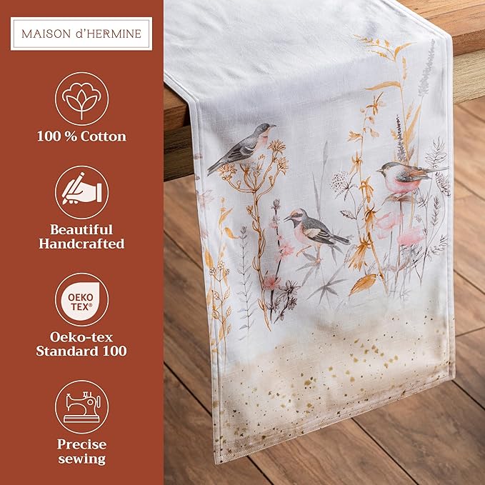 Maison d' Hermine Table runner 100% Cotton Double Layer Table Runners 72 inches - Image 2