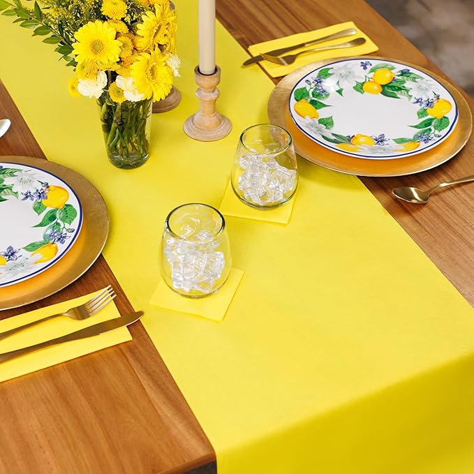 American Homestead Paper Table Runner Roll - 78 ft. Disposable Linen-Like Table - Image 2