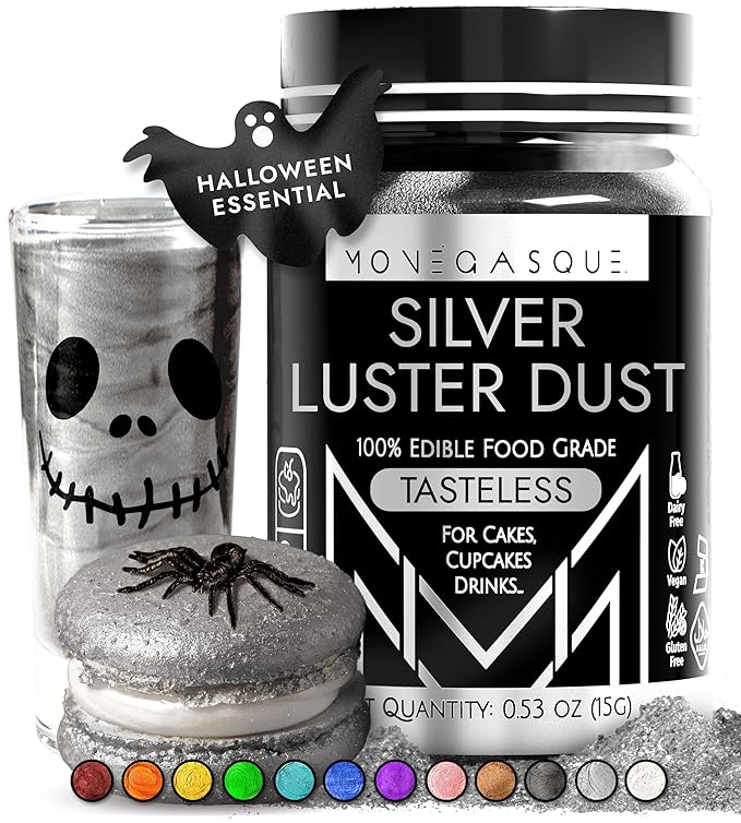 MONÉGASQUE Silver Edible Glitter by MON%C3%89GASQUE