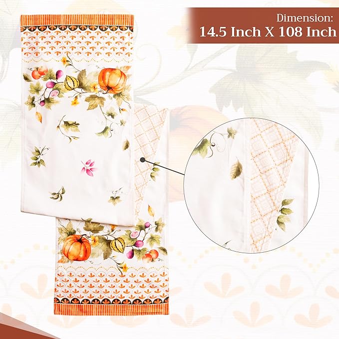 Maison d' Hermine Table Runner 100% Cotton Double Layer Table Runners 108 - Image 4