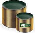 bUCLA 200PCS Green Plastic Plates by BUCLA