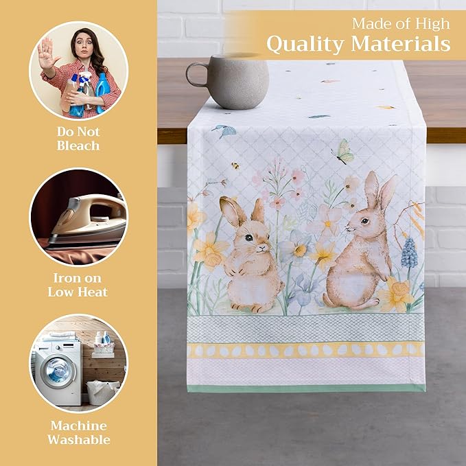 Maison d' Hermine Table Runner 100% Cotton Single Layer Table Runners 72 inches - Image 3