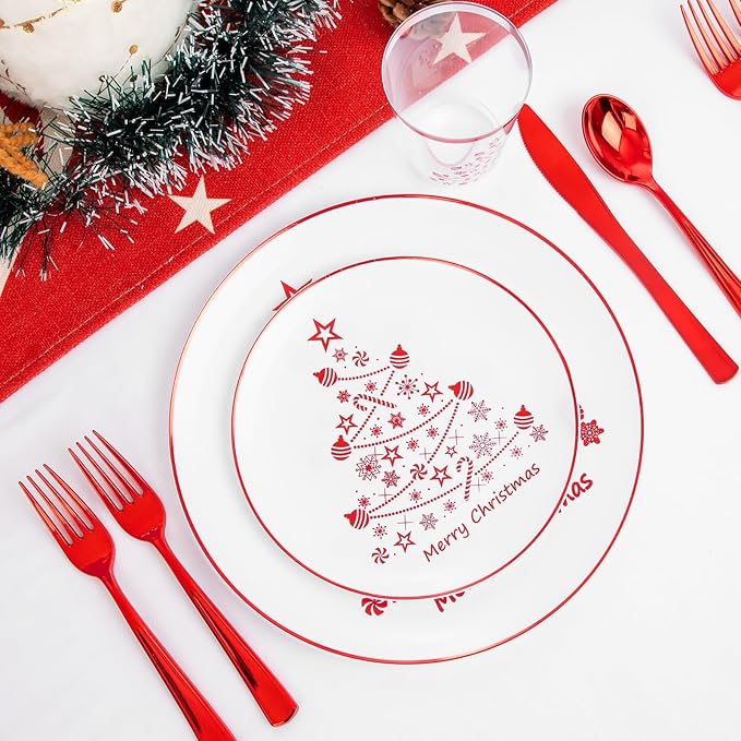 Supernal 150pcs Christmas Dinnerware - Image 5