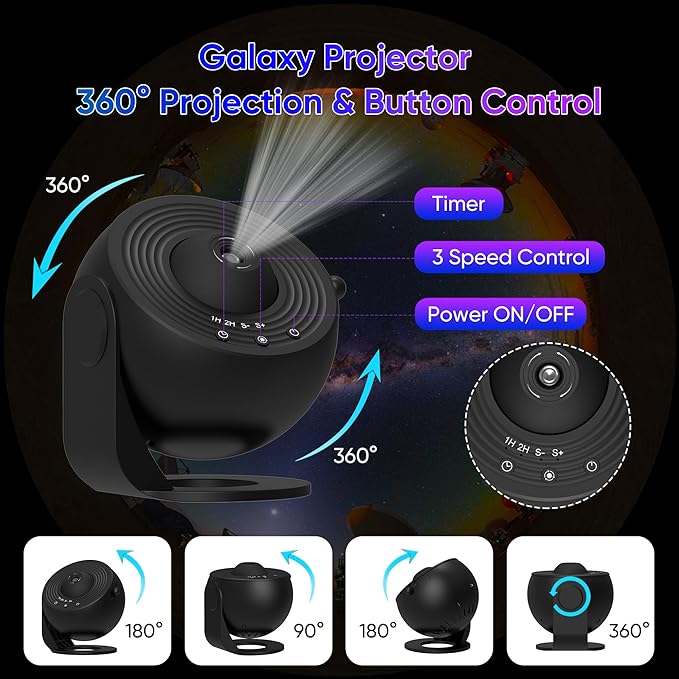 Galaxy Projector for Bedroom, 13 in 1 Star Projector - Image 7
