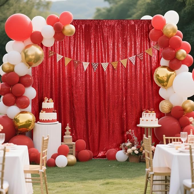 SquarePie Sequin Backdrop Curtain Not See Through Thick Glitter Background - Image 3