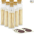 2" Classic White Tip Safety Matches | 6 Glass Bottles Each by ThankfulGreetings