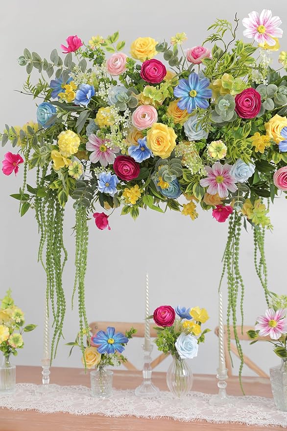 Serra Flora Artificial Flowers Combo Set Faux Flowers Bulk Flower Leaf - Image 3