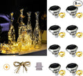 Upgraded Solar Diamond Shaped Wine Bottle Lights, 8 Pack 20 LED Fairy Lights by OSTRITEC